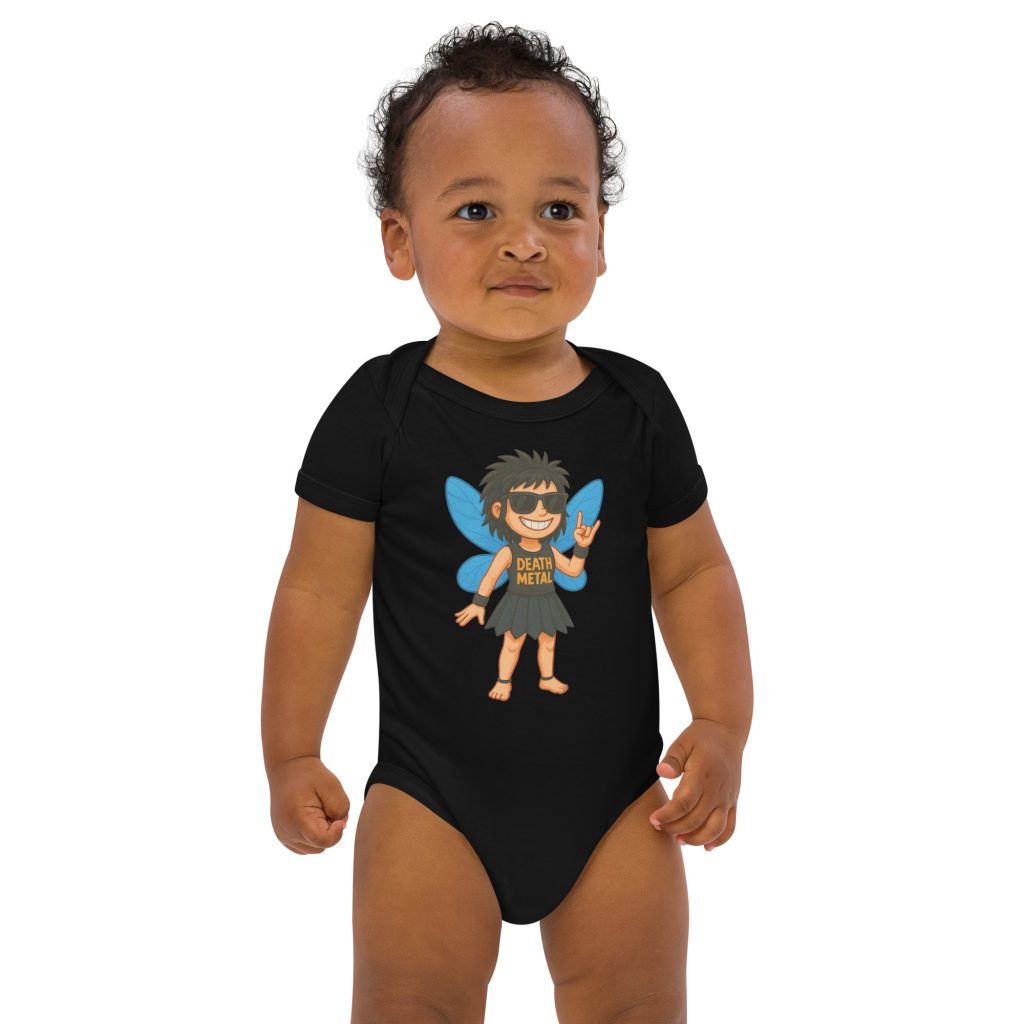 Death Metal Fee Babystrampler aus Bio-Baumwolle