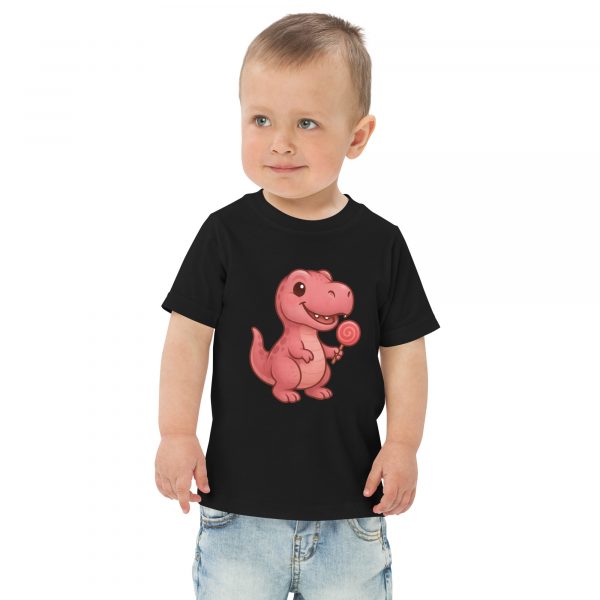Rosa T-Rex Jersey-T-Shirt für Kleinkinder