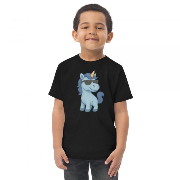 Blaues Einhorn Jersey-T-Shirt für Kleinkinder