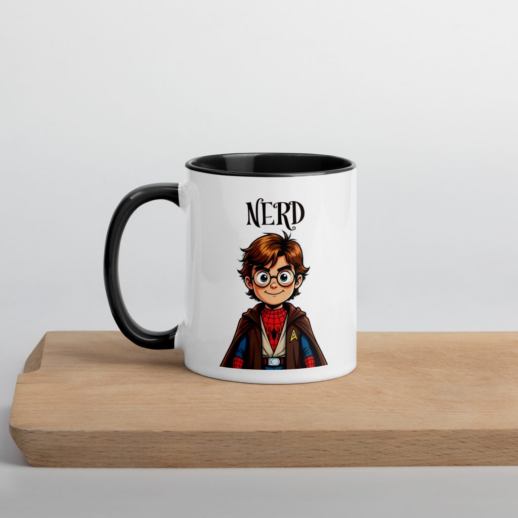Nerd Tasse mit farbiger Innenseite