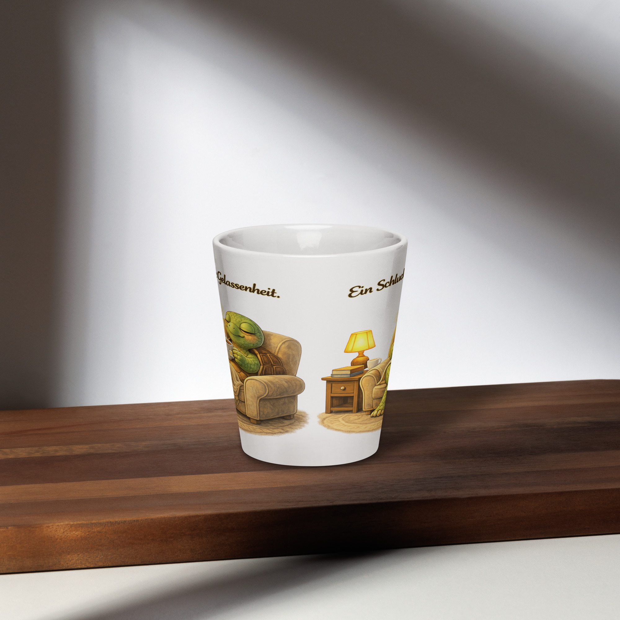 Milchkaffeetasse Schildkröte mit Gelassenheit 3 Milchkaffeetasse Schildkröte mit Gelassenheit – Bild 3