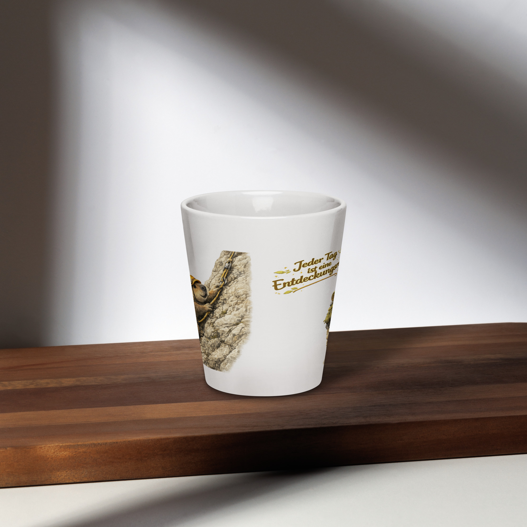 Milchkaffeetasse Murmeltier auf Entdeckungsreise 3 Milchkaffeetasse Murmeltier auf Entdeckungsreise – Bild 3