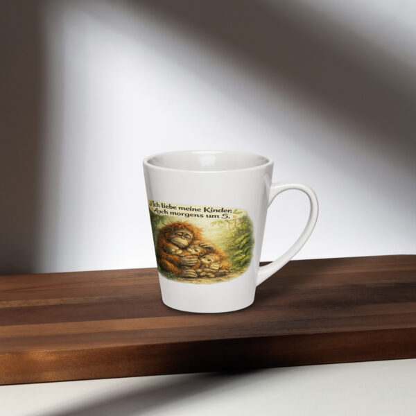 Milchkaffeetasse Elternliebe Orang-Utan