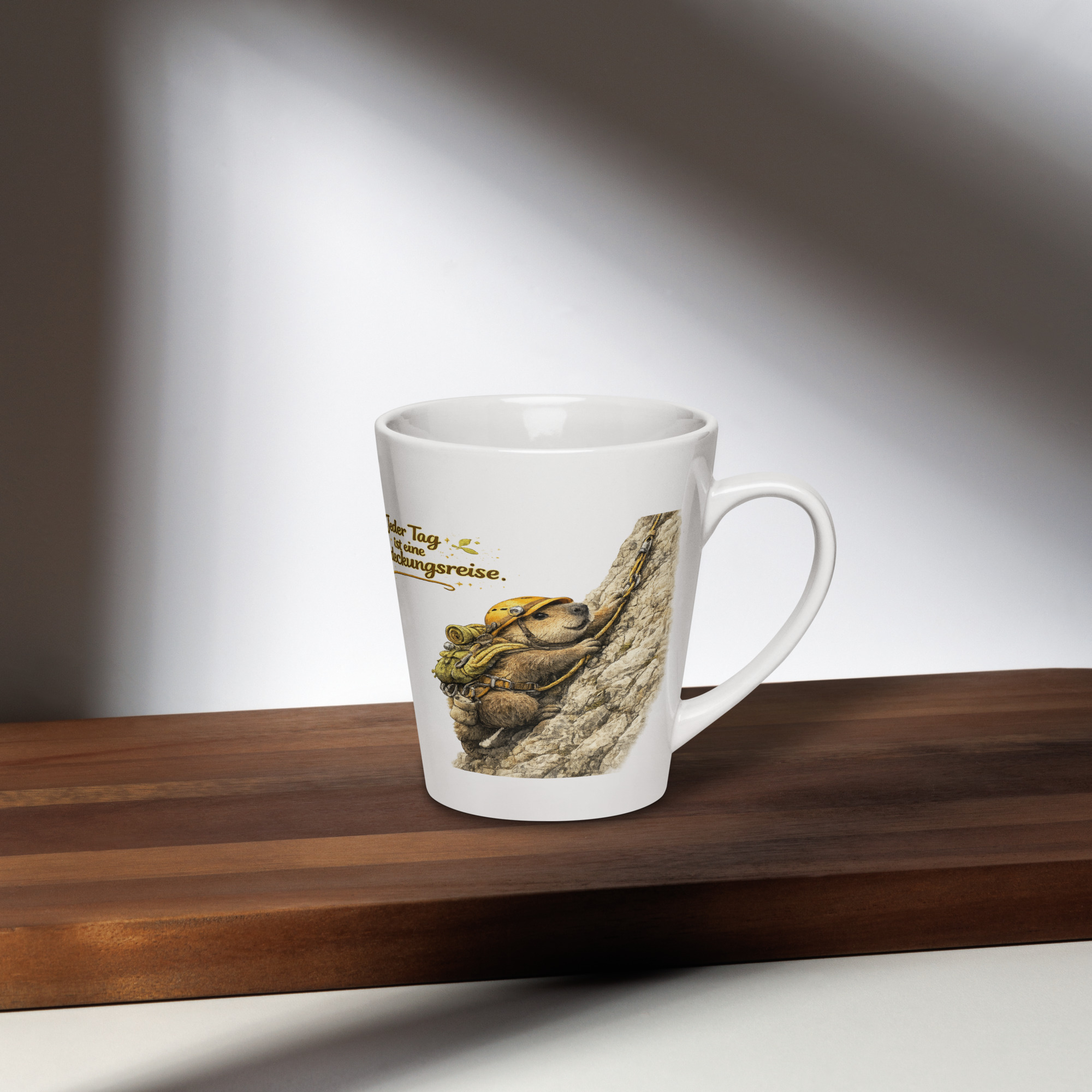 Milchkaffeetasse Murmeltier auf Entdeckungsreise 1 Milchkaffeetasse Murmeltier auf Entdeckungsreise