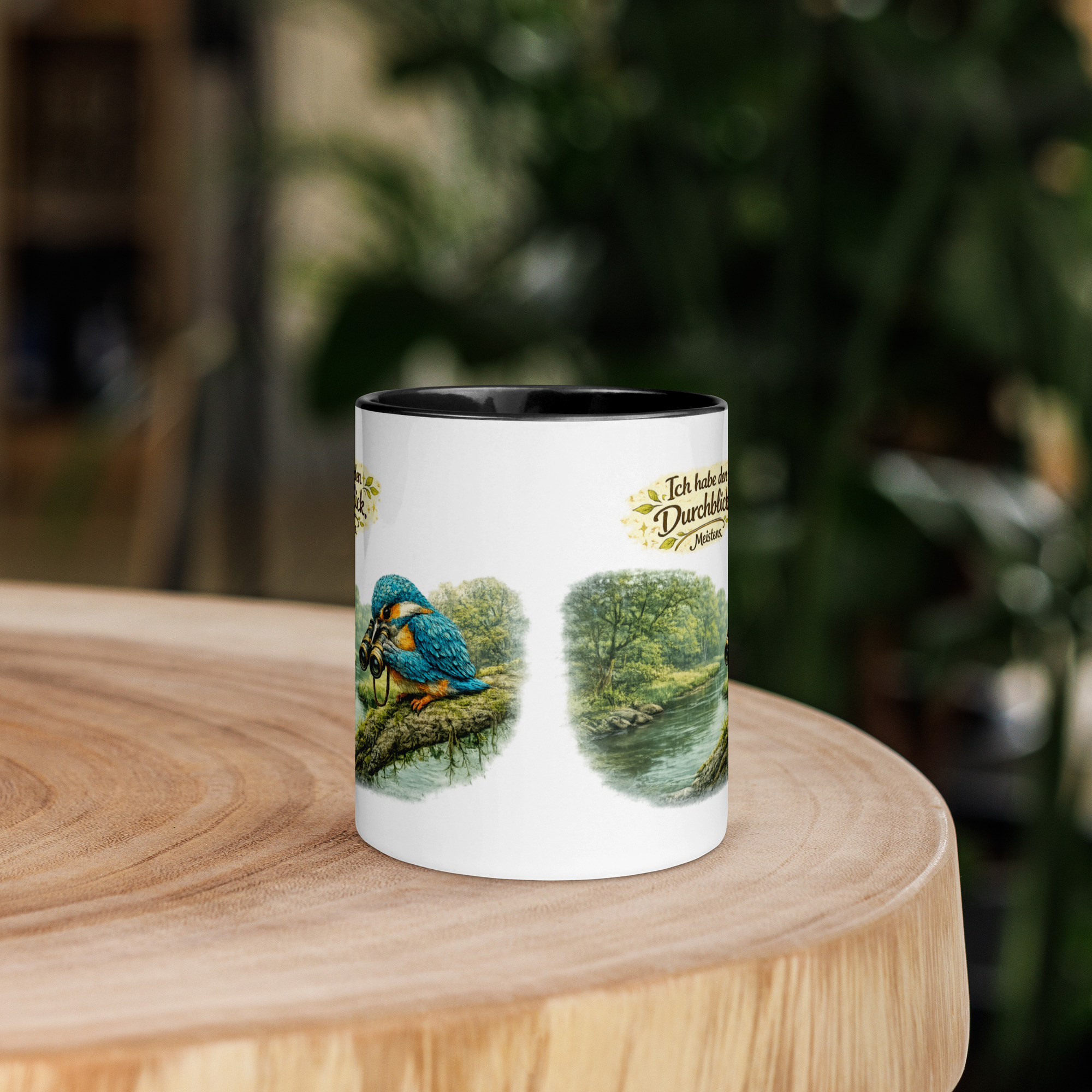 Tasse mit farbiger Innenseite Eisvogel mit Durchblick 2 Tasse mit farbiger Innenseite Eisvogel mit Durchblick – Bild 2