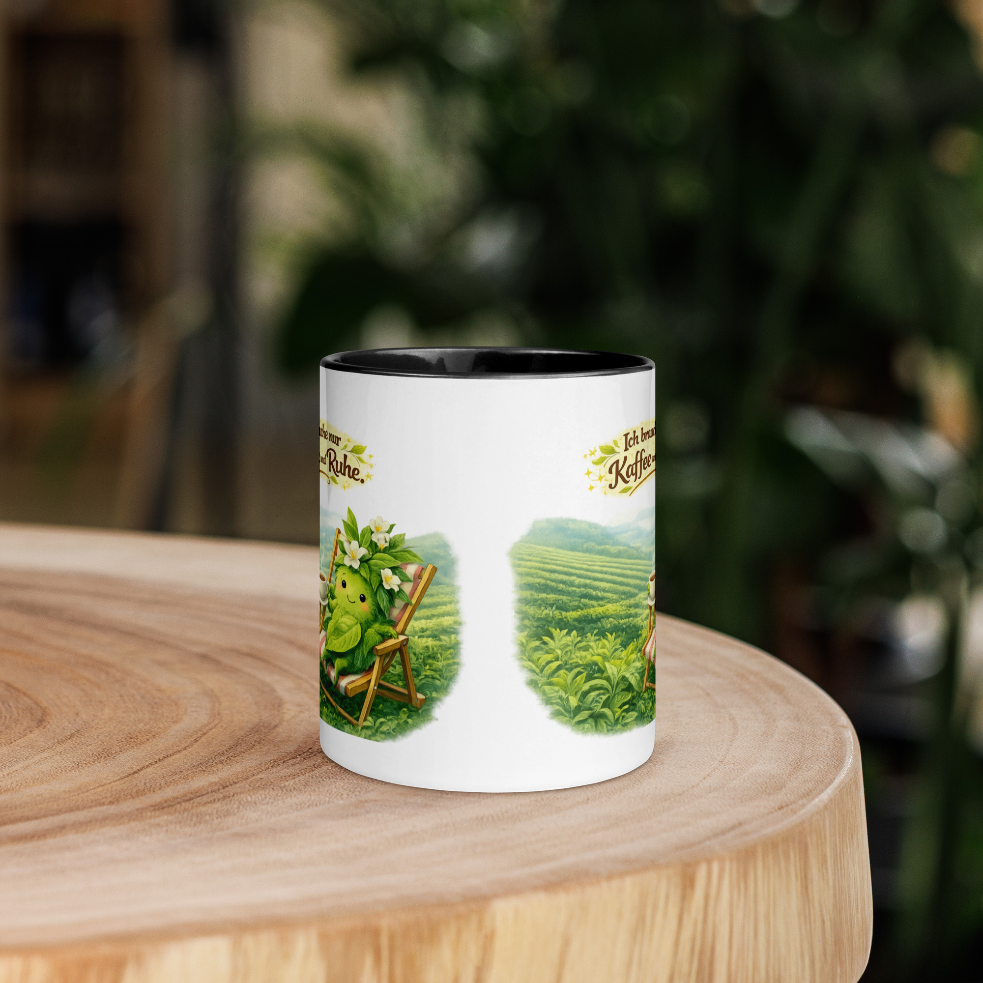 Tasse mit farbiger Innenseite Kaffee trinkende Teepflanze 2 Tasse mit farbiger Innenseite Kaffee trinkende Teepflanze – Bild 2