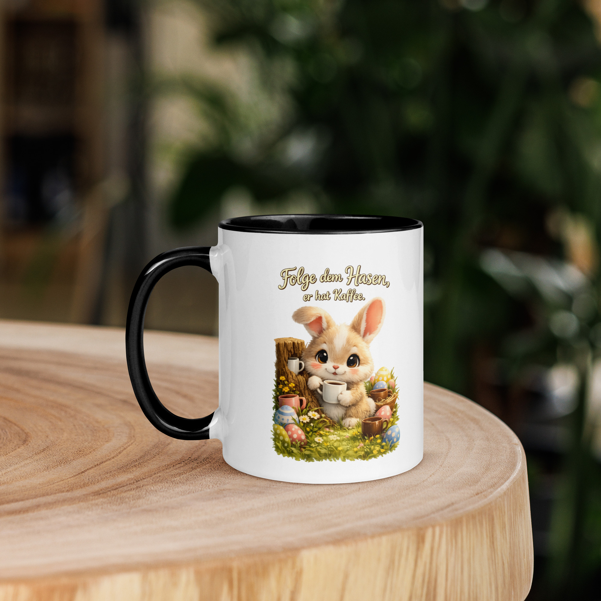 Tasse mit farbiger Innenseite Osterhase 3 Tasse mit farbiger Innenseite Osterhase – Bild 3