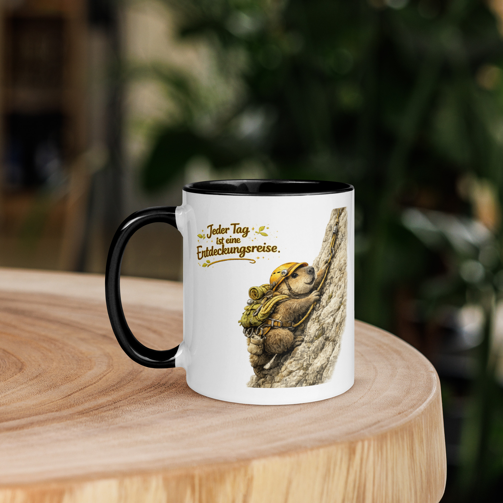 Tasse mit farbiger Innenseite für Kinder Murmeltier auf Entdeckungsreise 3 Tasse mit farbiger Innenseite für Kinder Murmeltier auf Entdeckungsreise – Bild 3