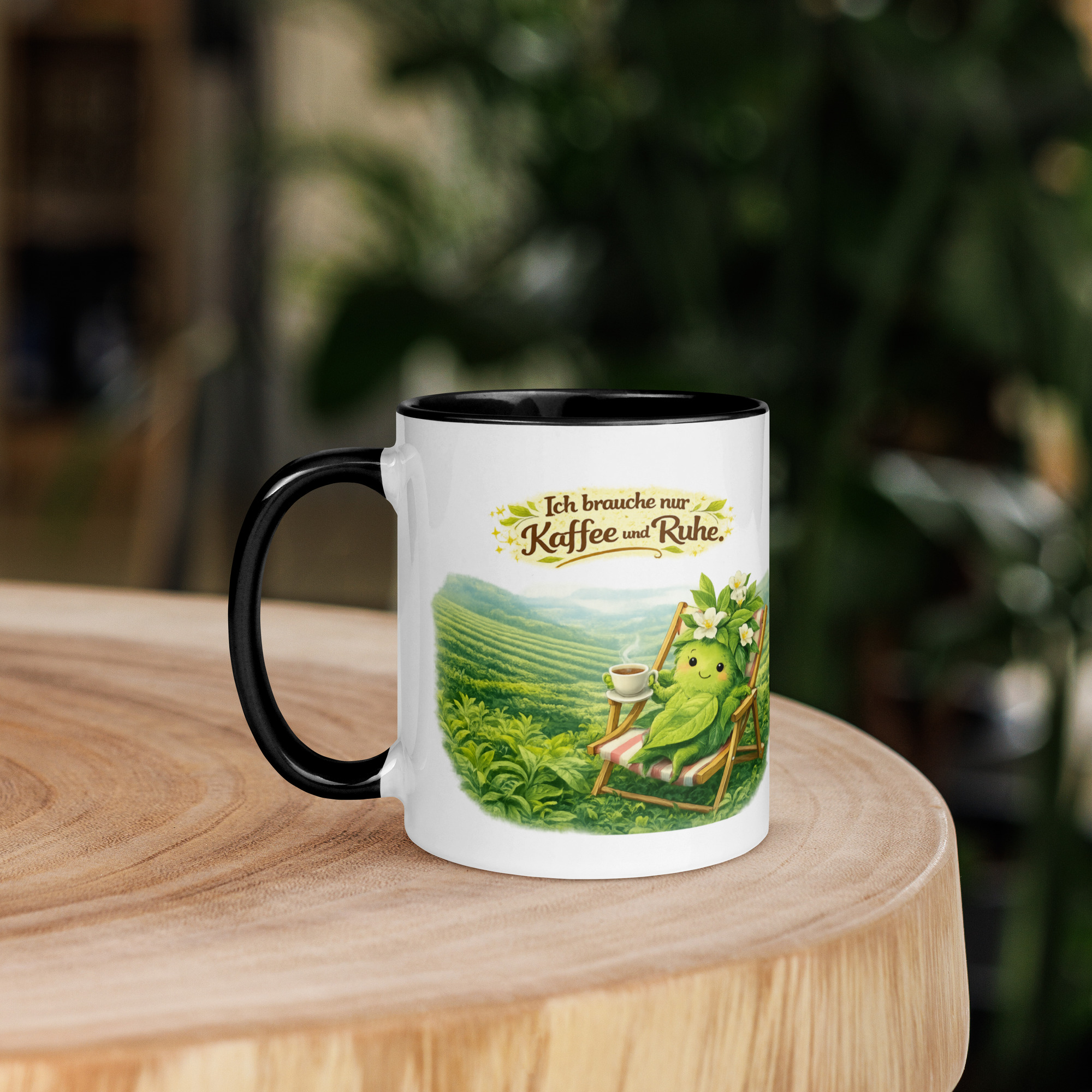 Tasse mit farbiger Innenseite Kaffee trinkende Teepflanze 3 Tasse mit farbiger Innenseite Kaffee trinkende Teepflanze – Bild 3