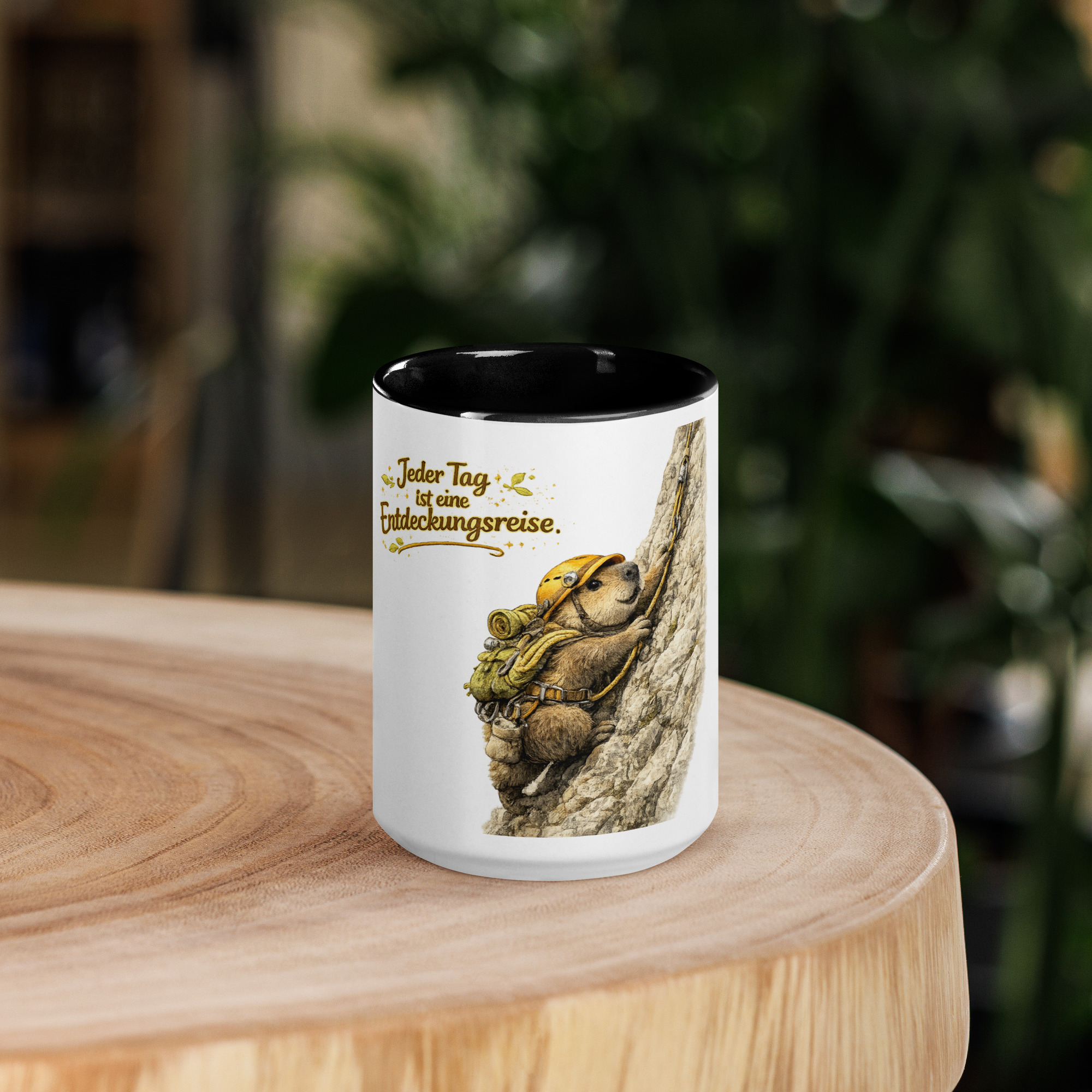 Tasse mit farbiger Innenseite für Kinder Murmeltier auf Entdeckungsreise 4 Tasse mit farbiger Innenseite für Kinder Murmeltier auf Entdeckungsreise – Bild 4