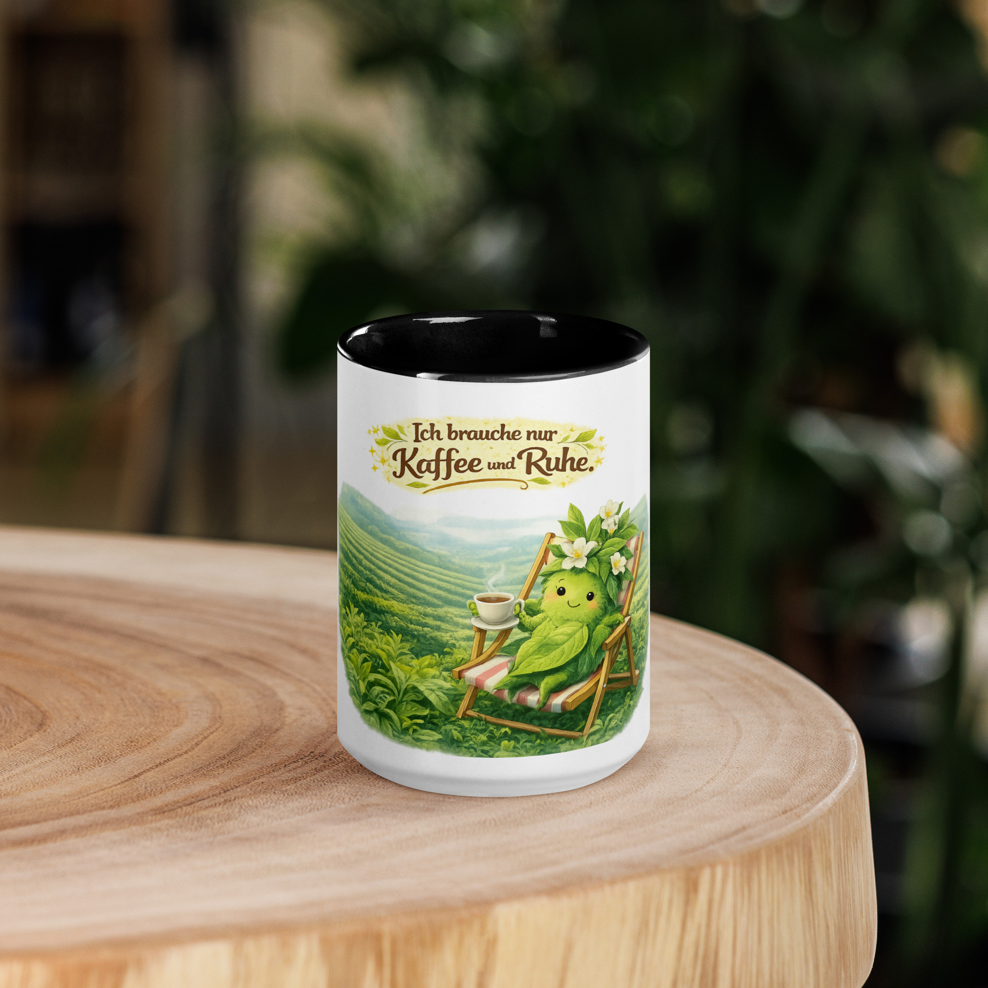 Tasse mit farbiger Innenseite Kaffee trinkende Teepflanze 4 Tasse mit farbiger Innenseite Kaffee trinkende Teepflanze – Bild 4