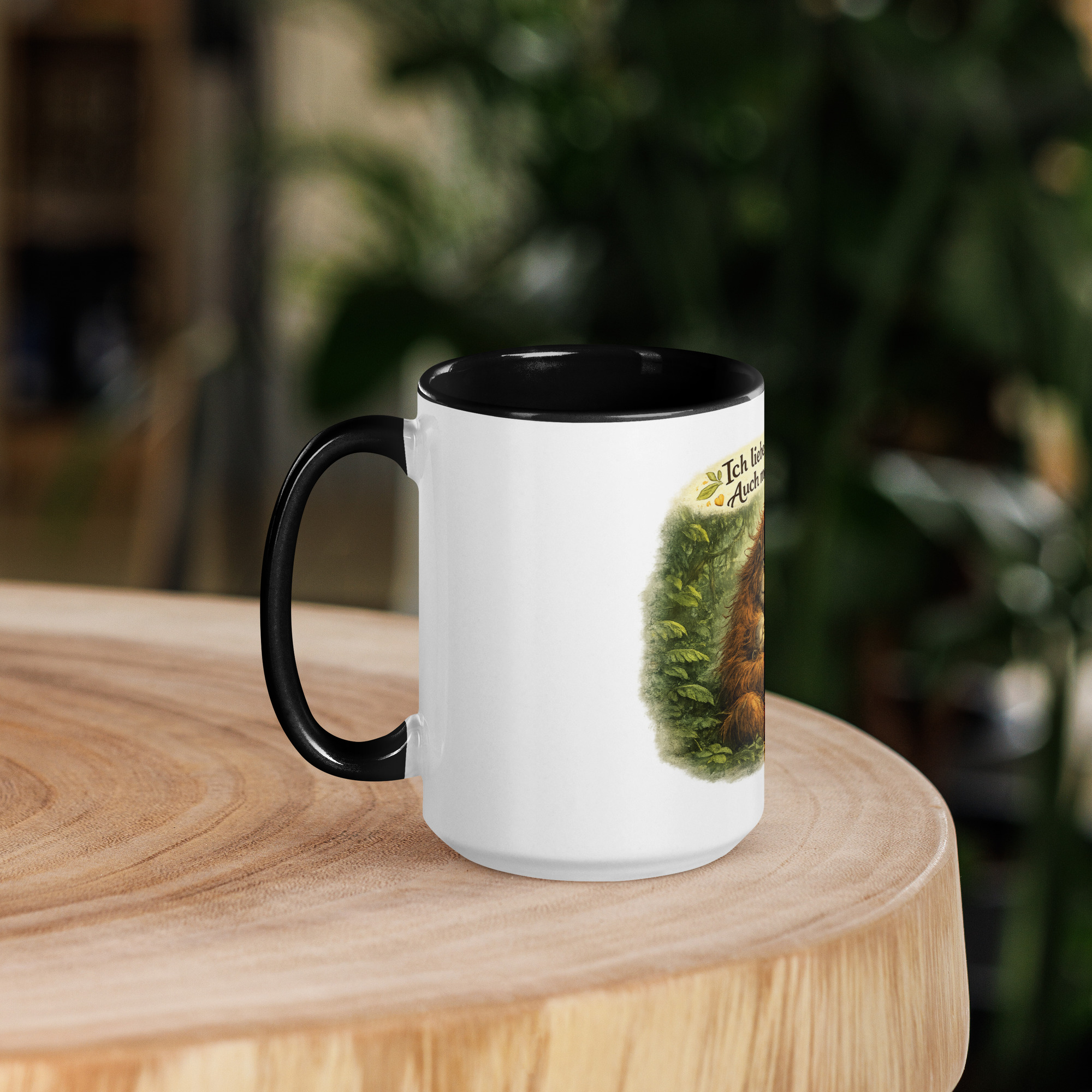 Tasse mit farbiger Innenseite Elternliebe Orang-Utan 5 Tasse mit farbiger Innenseite Elternliebe Orang-Utan – Bild 5