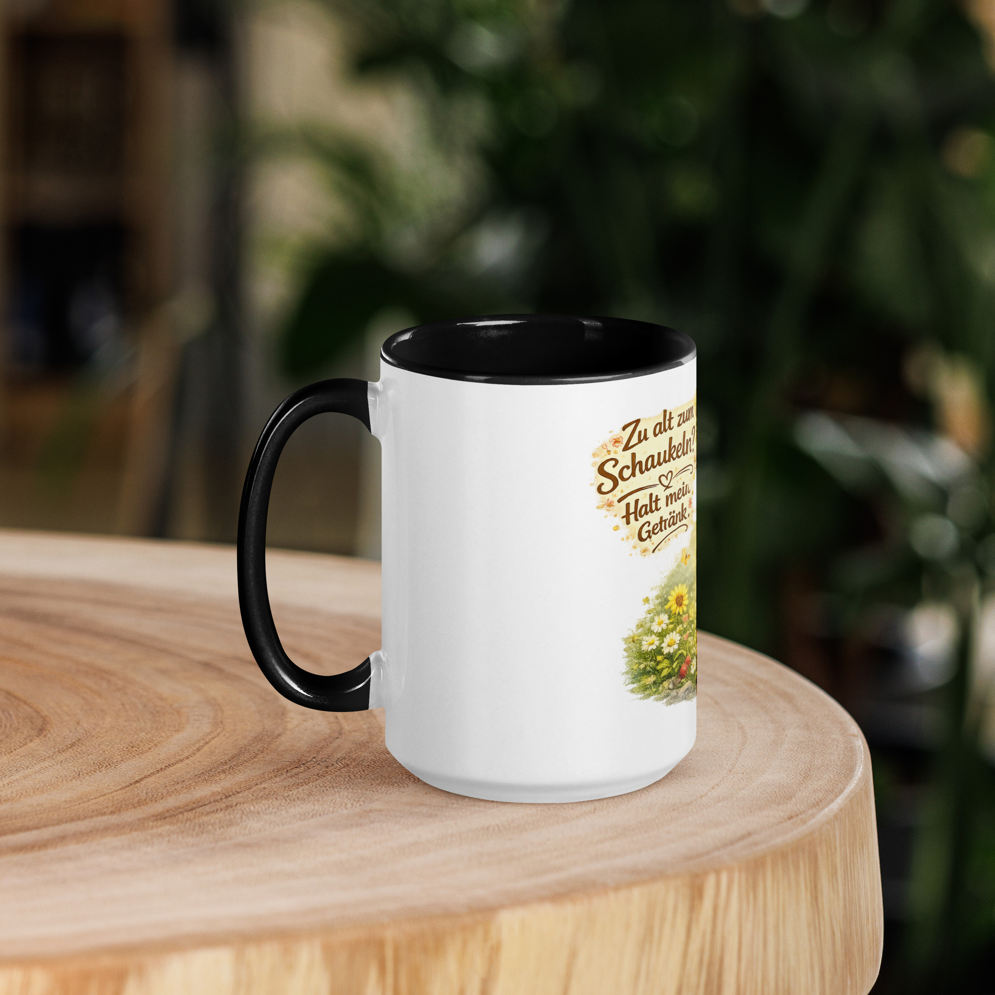 Tasse mit farbiger Innenseite schaukelnder Schmetterling im Sommer 5 Tasse mit farbiger Innenseite schaukelnder Schmetterling im Sommer – Bild 5