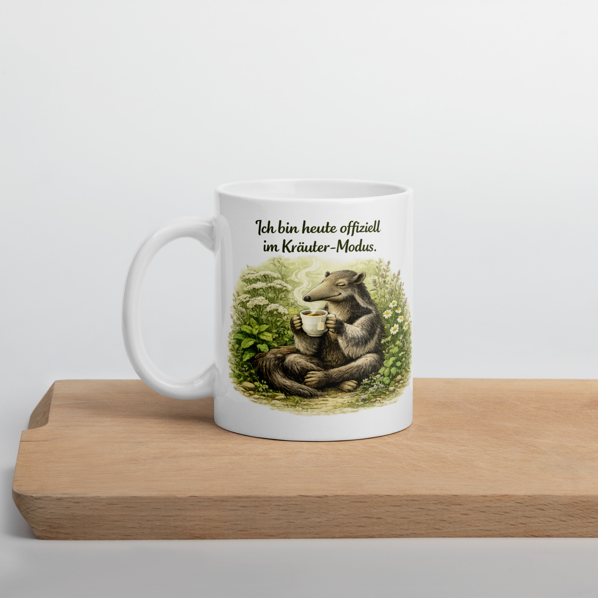 Tasse teetrinkender Ameisenbär 2 Tasse teetrinkender Ameisenbär – Bild 2