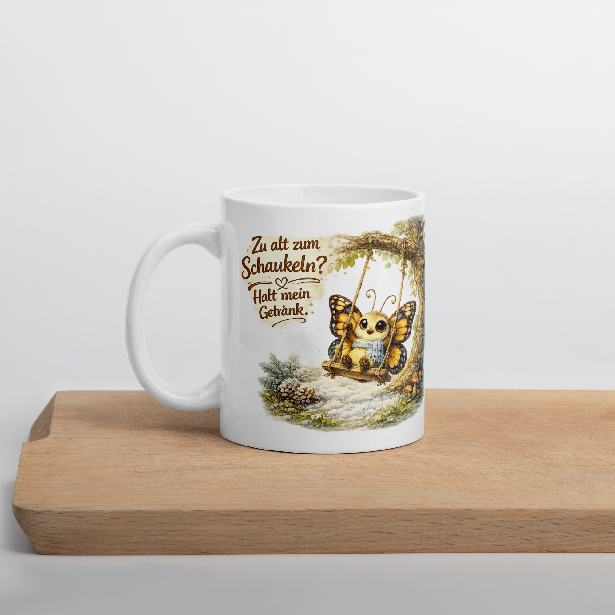 Tasse schaukelnder Schmetterling im Winter 2 Tasse schaukelnder Schmetterling im Winter – Bild 2