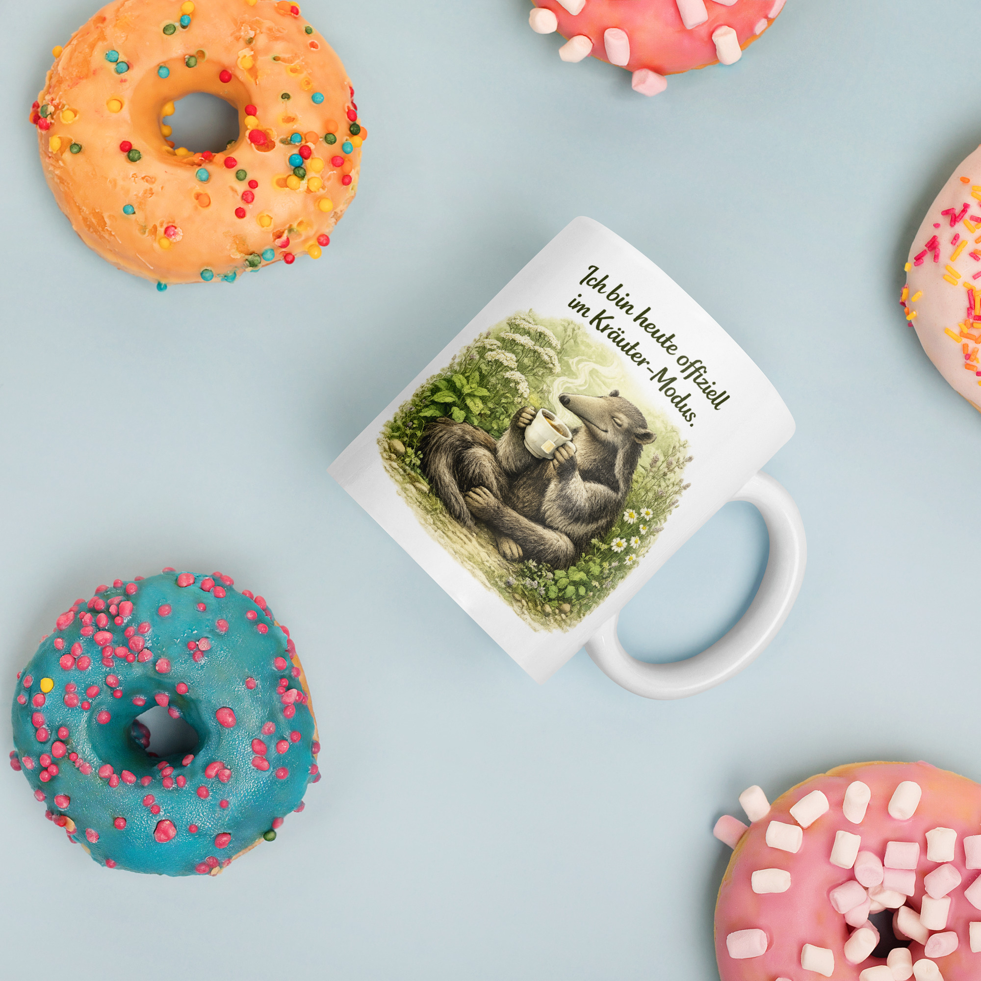 Tasse teetrinkender Ameisenbär 3 Tasse teetrinkender Ameisenbär – Bild 3