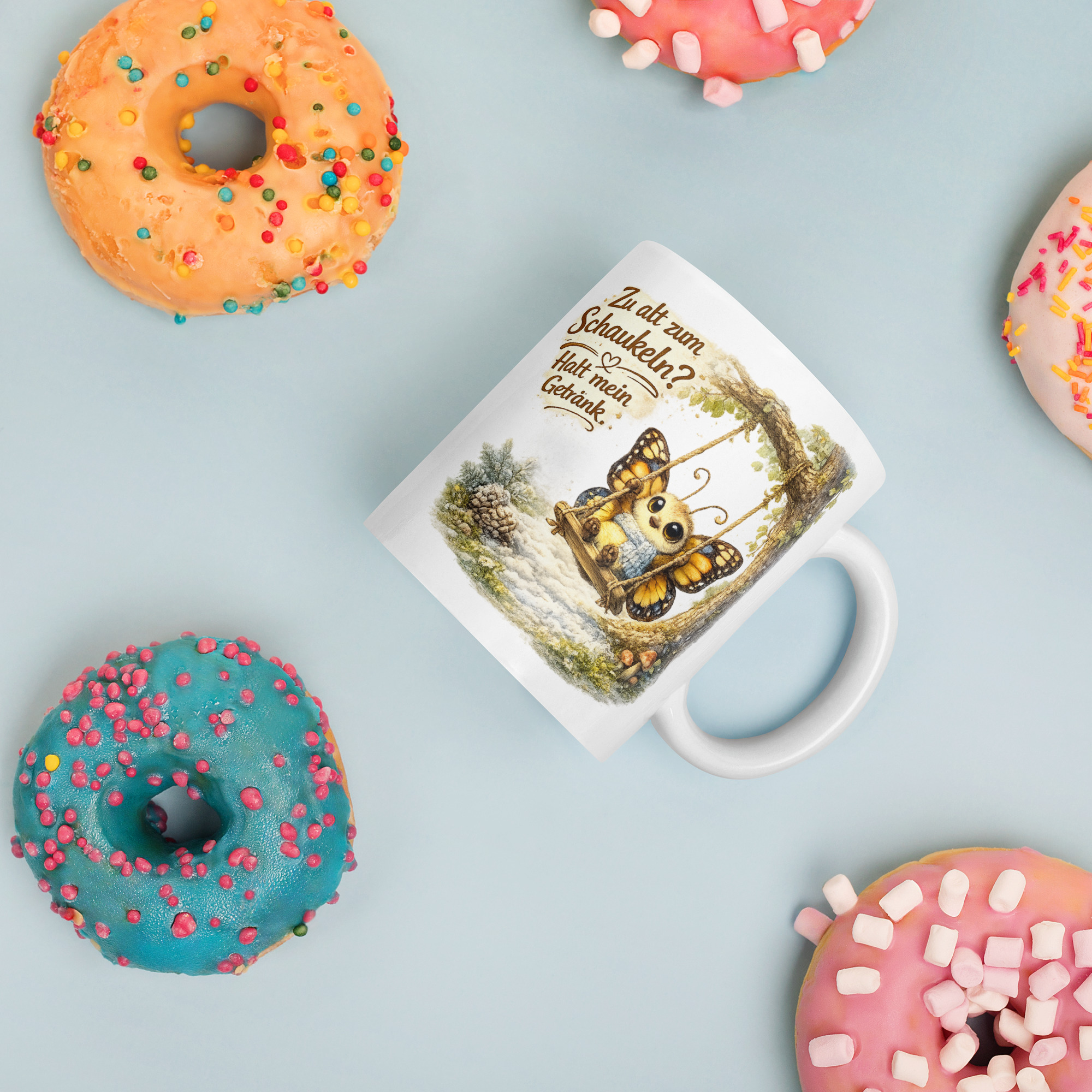 Tasse schaukelnder Schmetterling im Winter 3 Tasse schaukelnder Schmetterling im Winter – Bild 3