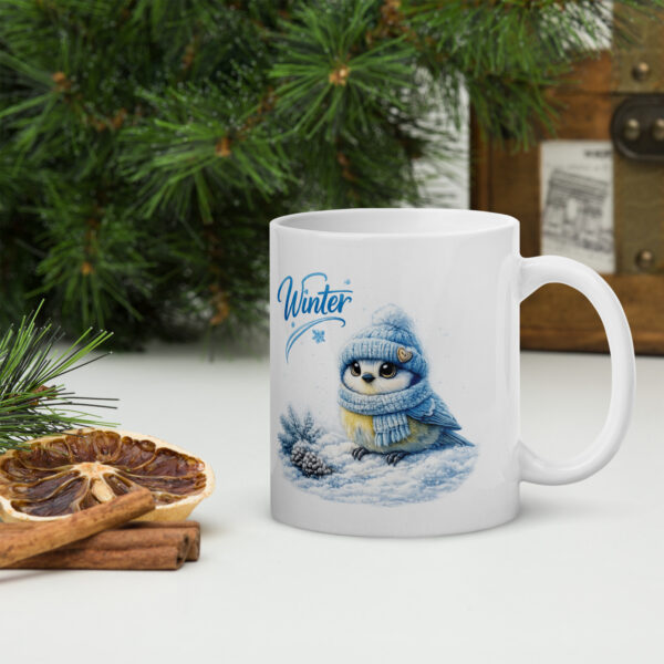 Tasse Blaumeise Winter