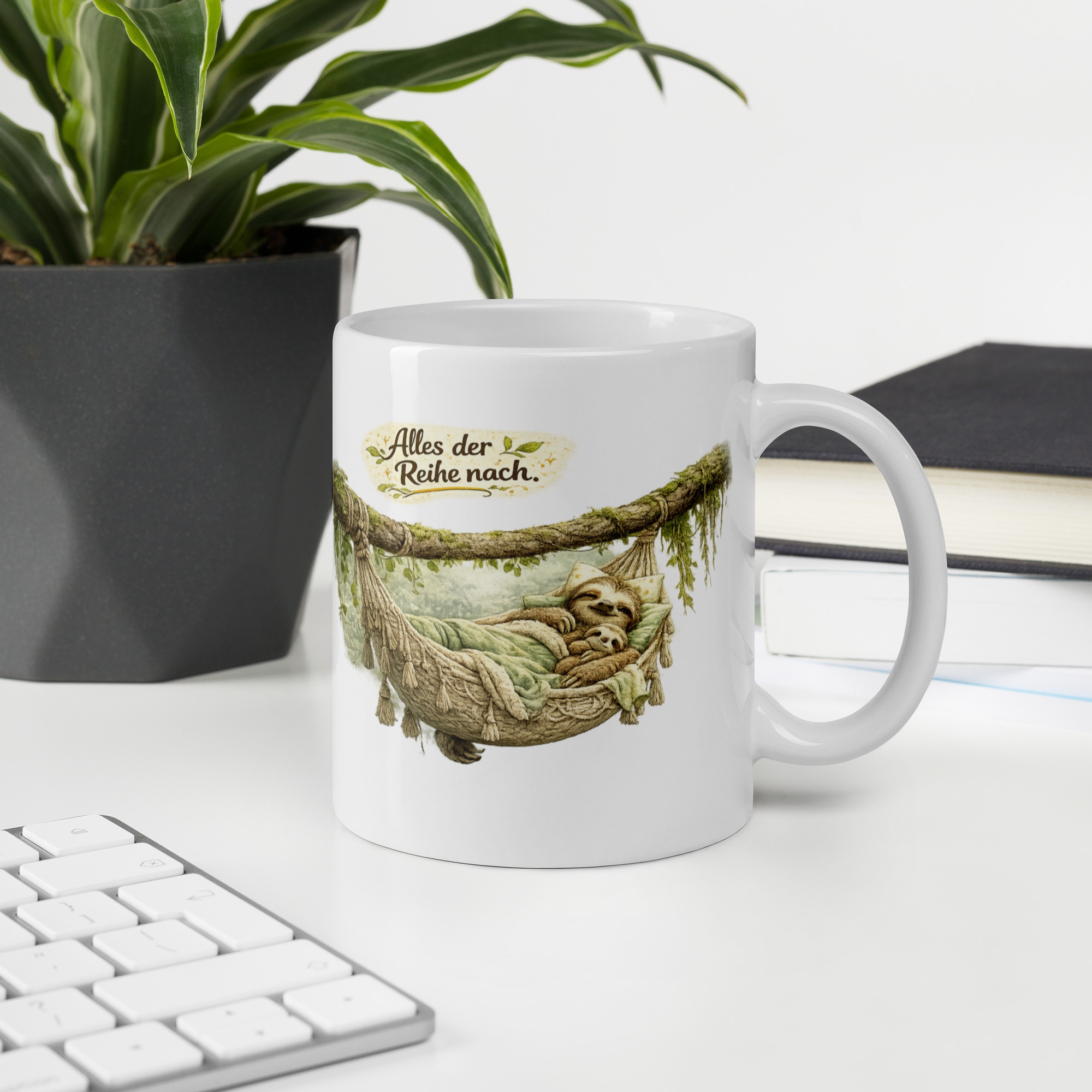 Tasse chillendes Faultier