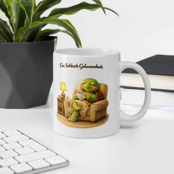 Tasse ein Schluck Gelassenheit