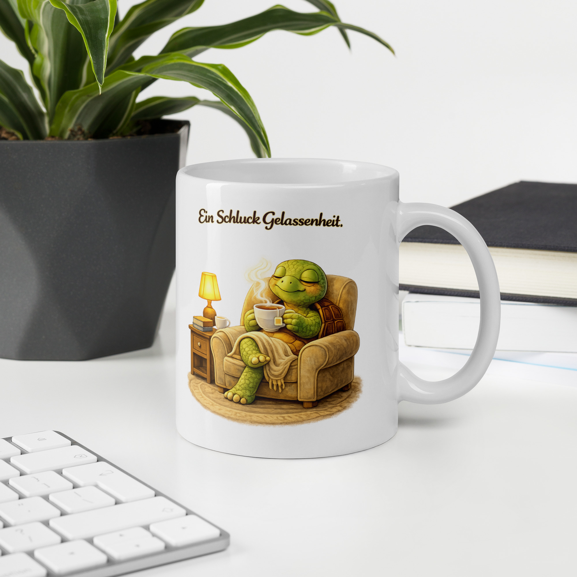 Tasse ein Schluck Gelassenheit