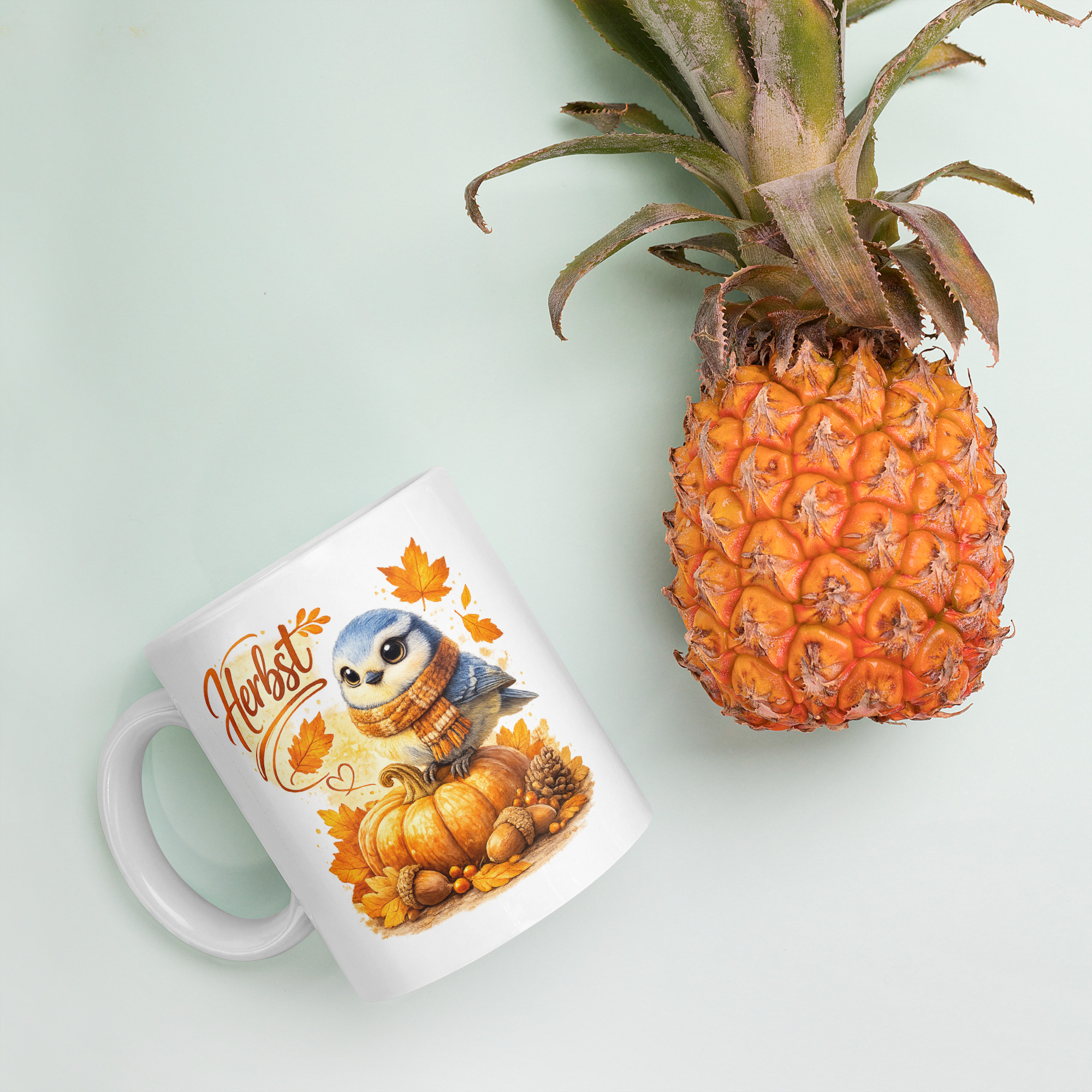 Tasse Blaumeise Herbst 4 Tasse Blaumeise Herbst – Bild 4