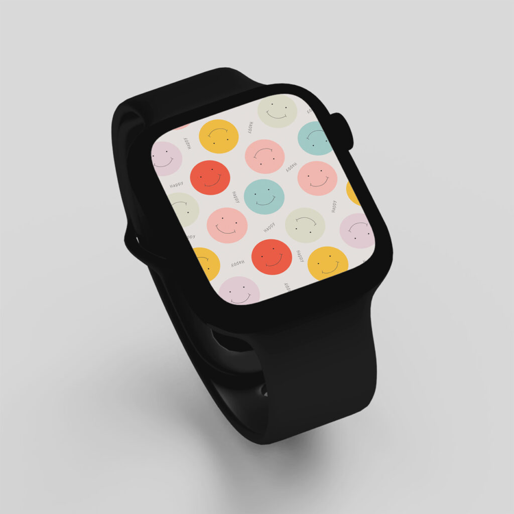 Smartwatch-Hintergründe – Beispiel einer digitalen Gestaltung
