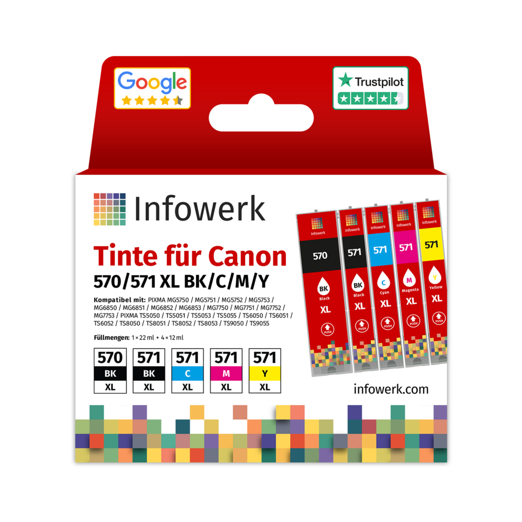 Druckerpatronen – unbedruckter Bürobedarf