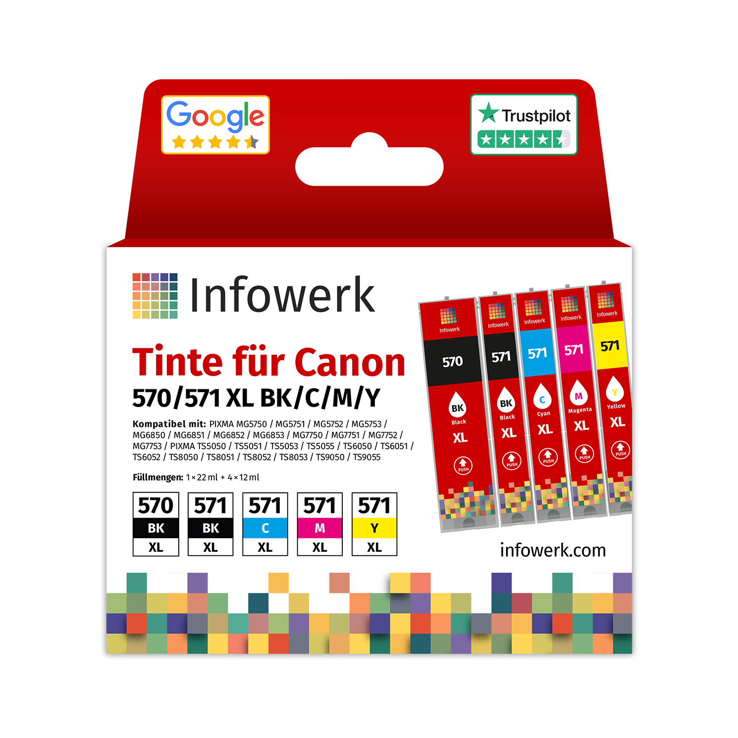 Druckerpatronen 1 Druckerpatronen – unbedruckter Bürobedarf