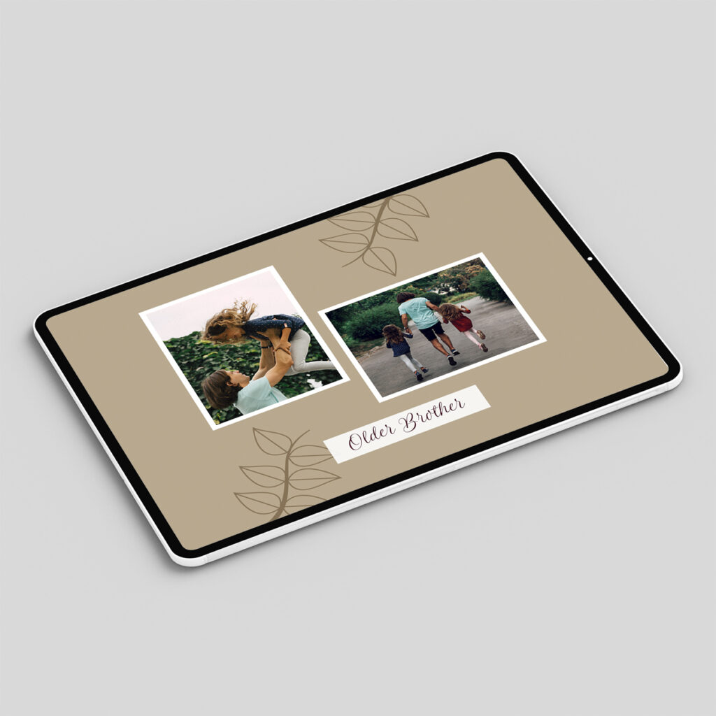 Tablet-Hintergründe – Beispiel einer digitalen Gestaltung