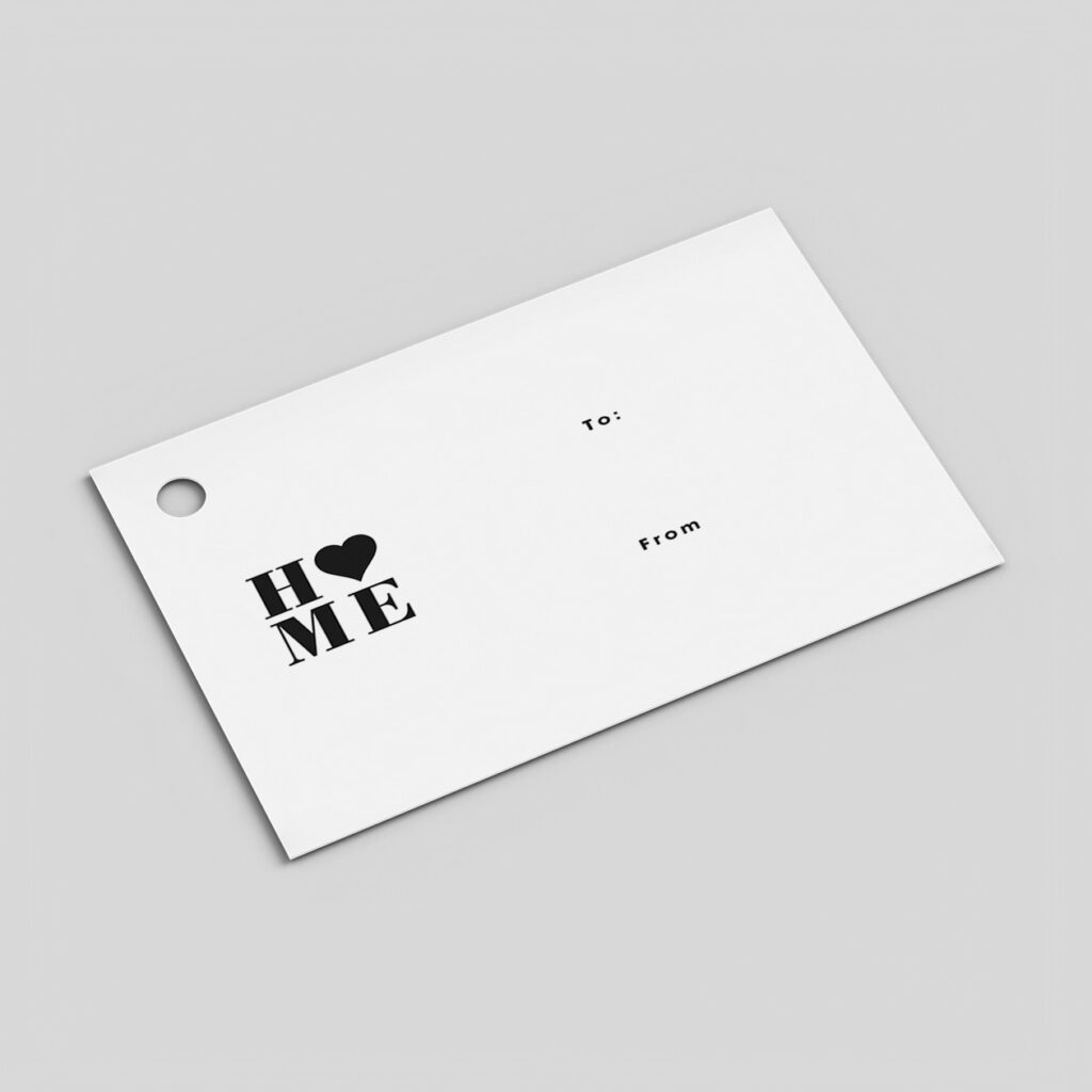Geschenkanhänger – Produktbeispiel für die individuelle Gestaltung