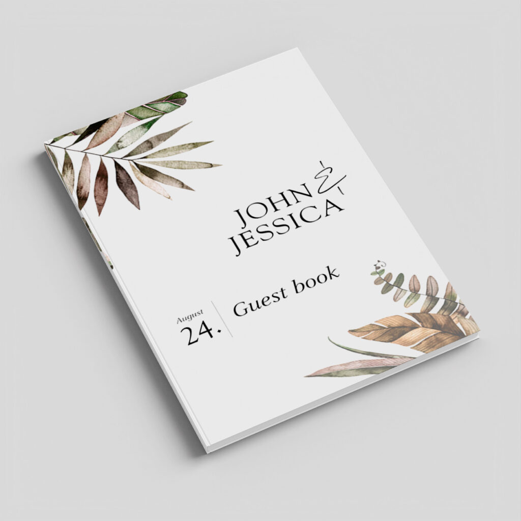 Gästebücher – Produktbeispiel für die individuelle Gestaltung