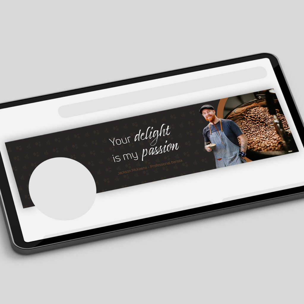 LinkedIn-Banner – Beispiel einer digitalen Gestaltung