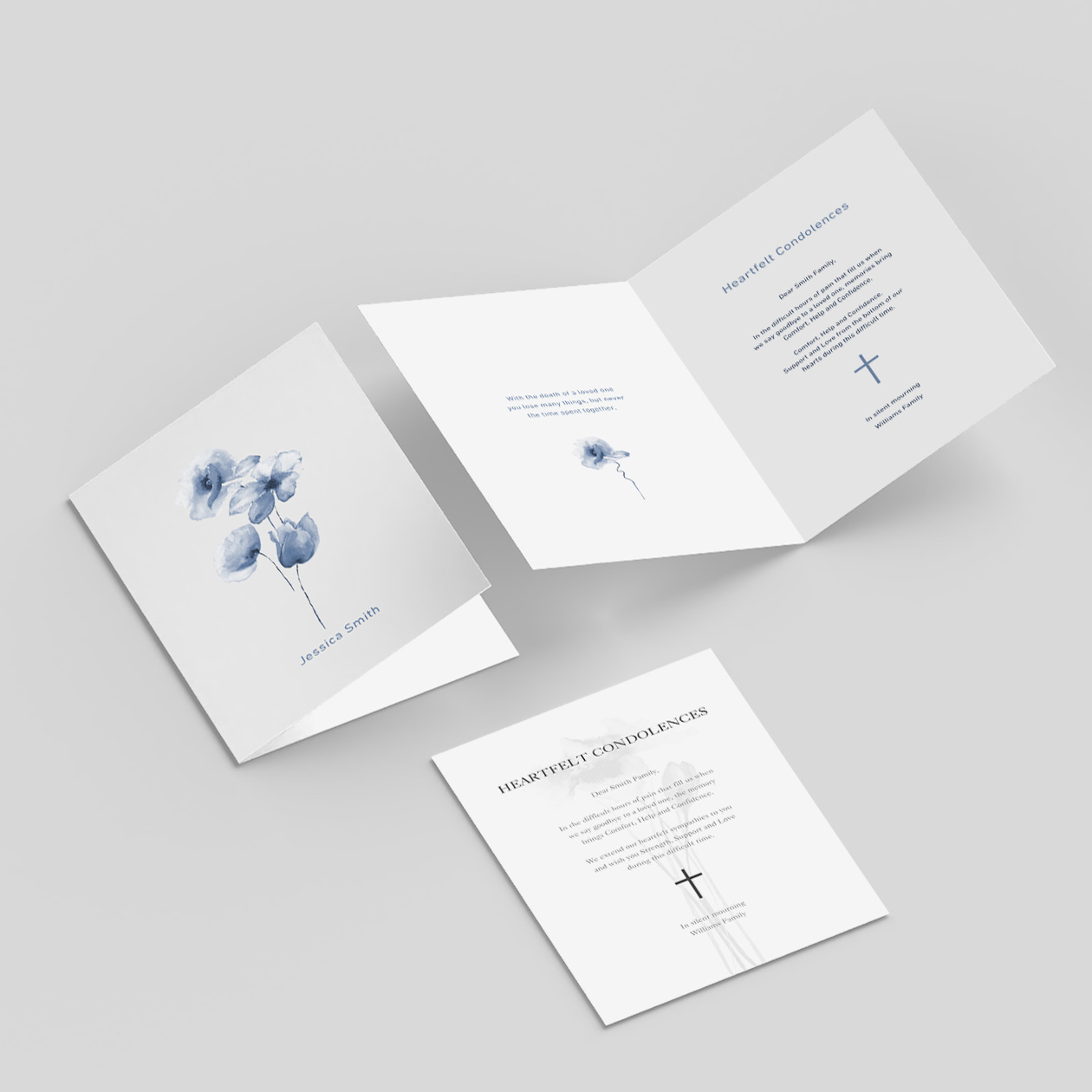 Beileidskarten 1 Beileidskarten – Produktbeispiel für die individuelle Gestaltung