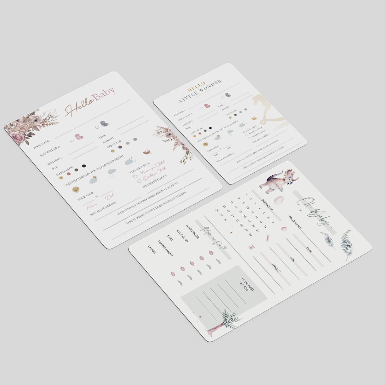 Baby-Tippkarten 1 Baby-Tippkarten – Produktbeispiel für die individuelle Gestaltung