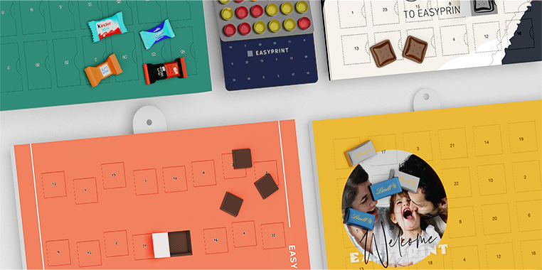 Verschiedene individuell gestaltbare Adventskalender aus dem Druckshop
