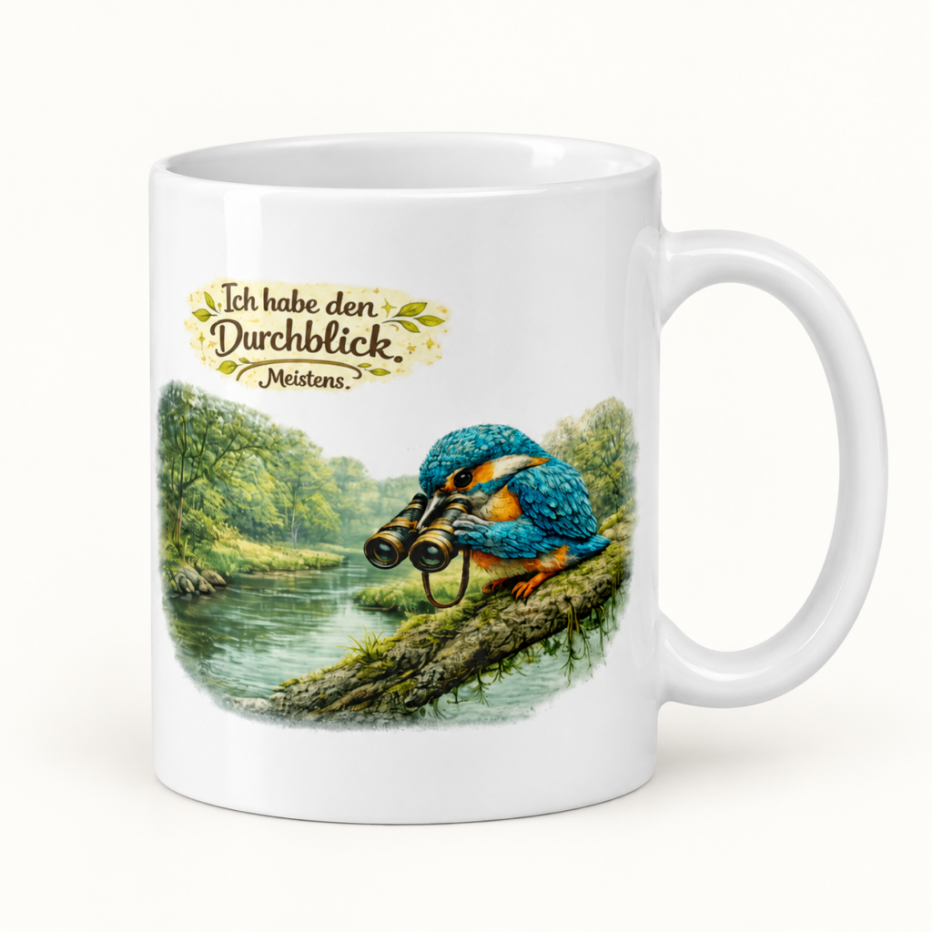 Tasse Eisvogel mit Durchblick