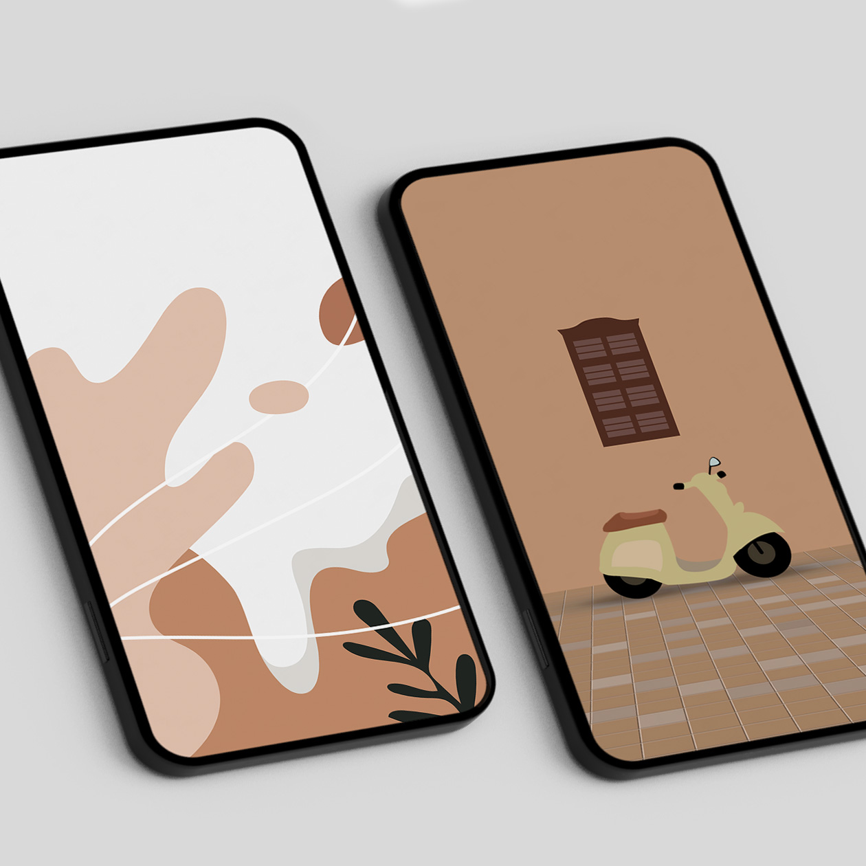Smartphone-Hintergründe 2 Smartphone Wallpaper – Gestaltungsbeispiel auf einem digitalen Gerät