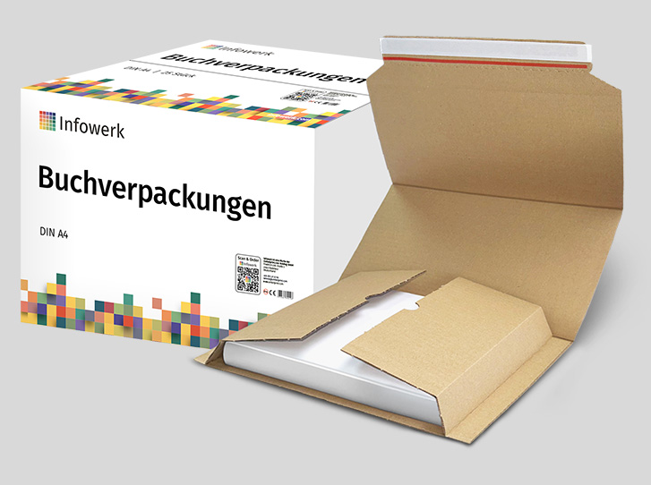 Buchverpackungen – unbedruckter Bürobedarf