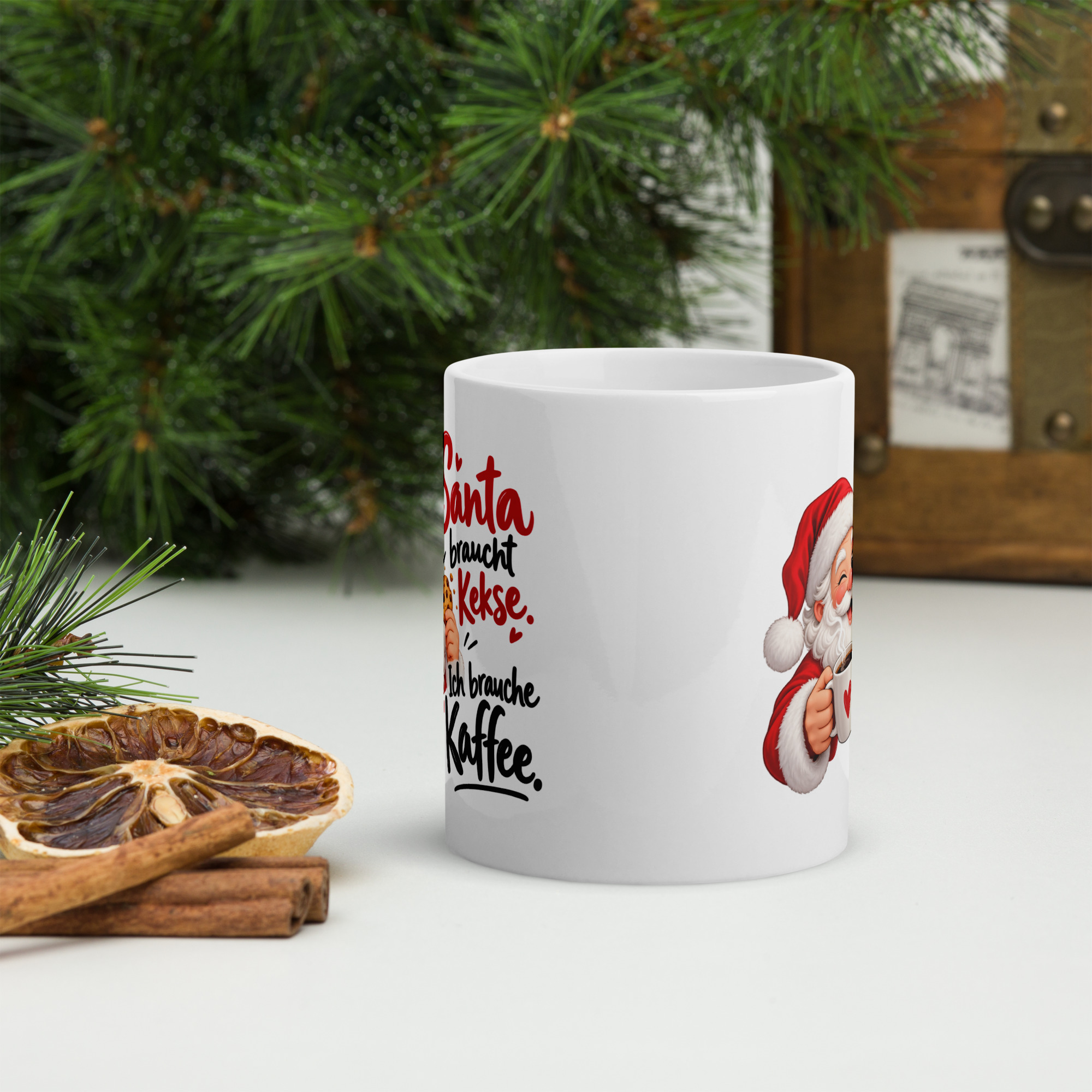 Tasse Santa braucht Kekse, ich brauche Kaffee 4 Tasse Santa braucht Kekse, ich brauche Kaffee – Bild 4