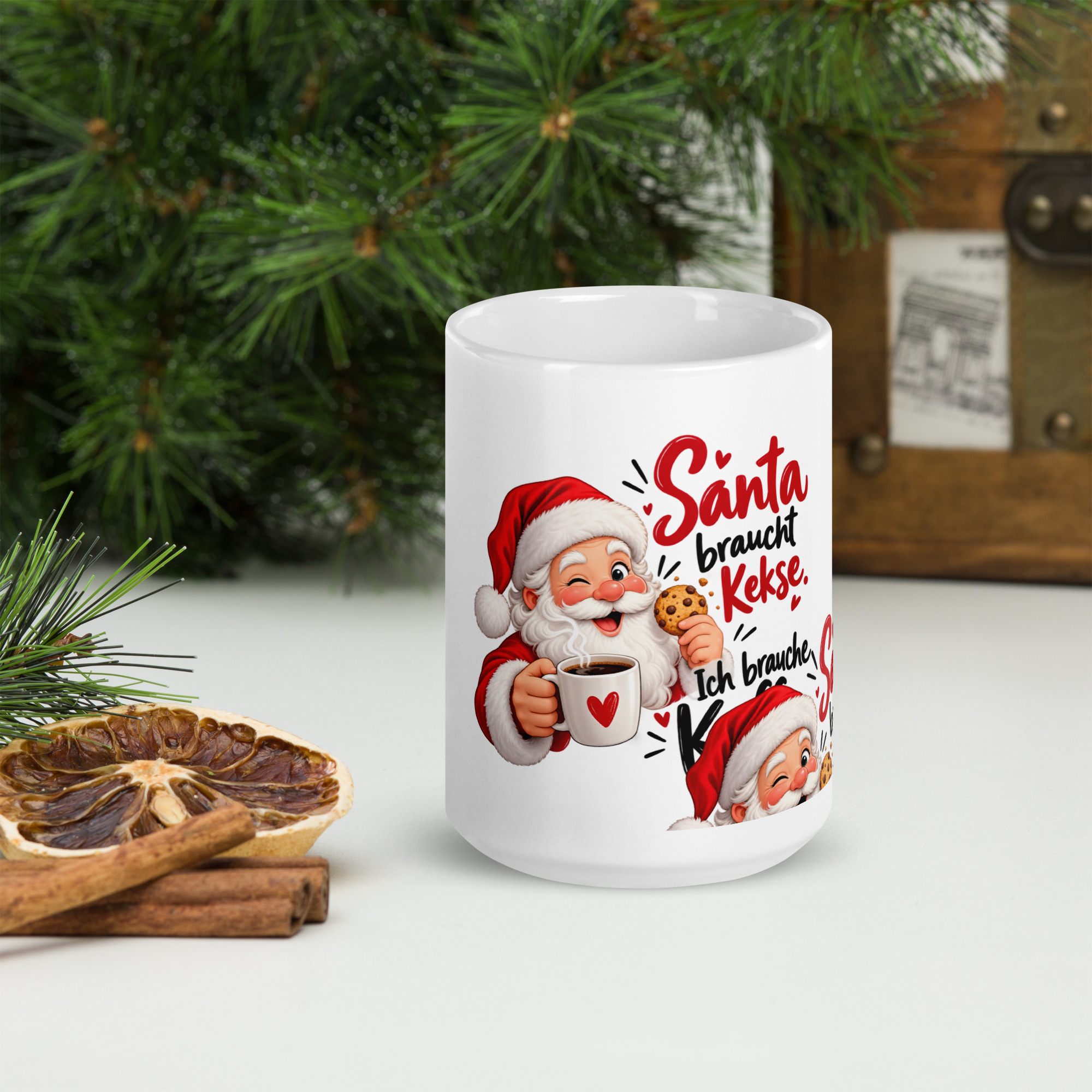 Tasse Santa braucht Kekse, ich brauche Kaffee 7 Tasse Santa braucht Kekse, ich brauche Kaffee – Bild 7