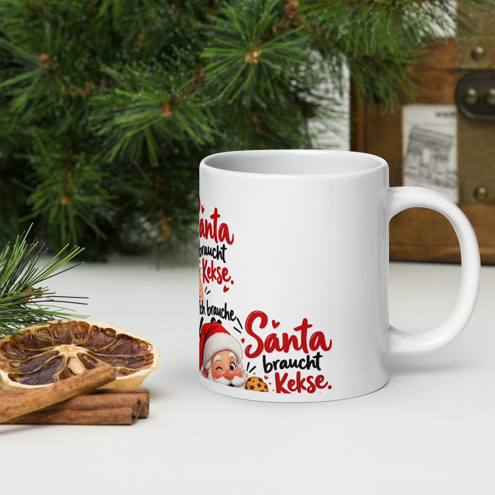 Tasse Santa braucht Kekse, ich brauche Kaffee 1 Tasse Santa braucht Kekse, ich brauche Kaffee